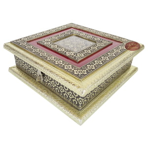 Antique Flower designed Wooden Handmade Chocolate Box (8x8x2.25)